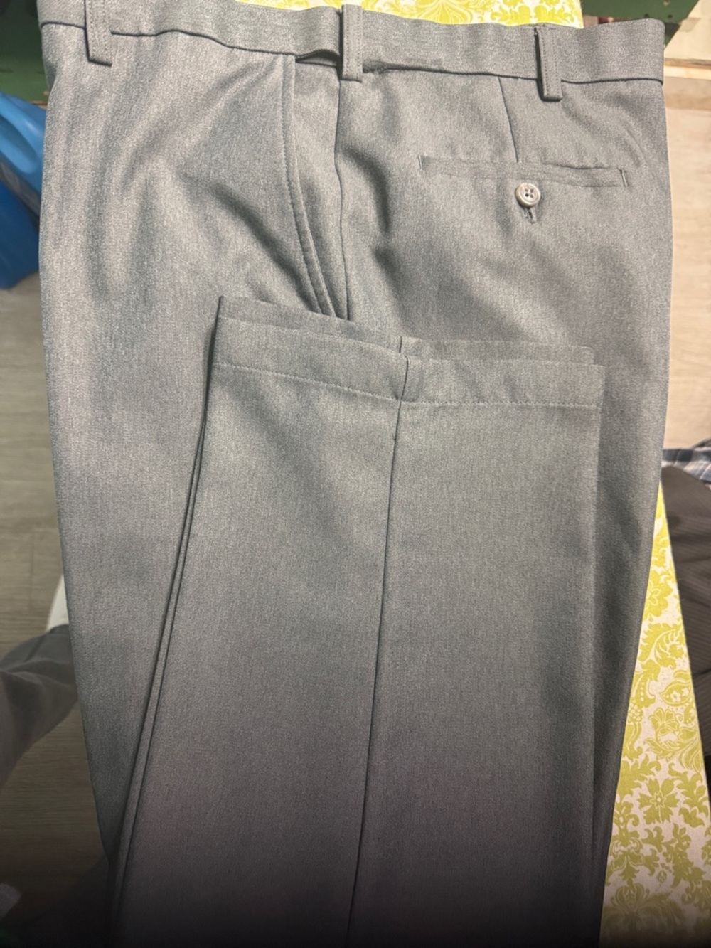 Haggar Men's Gray Dress Pants - Classic Tailored Fit